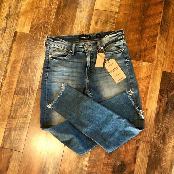 Lucky Brand Denim - LUCKY BRAND Ava Crop Jeans with Frayed Hem
